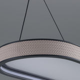 Contemporary Elliptical LED Island Pendant Light Image - 10