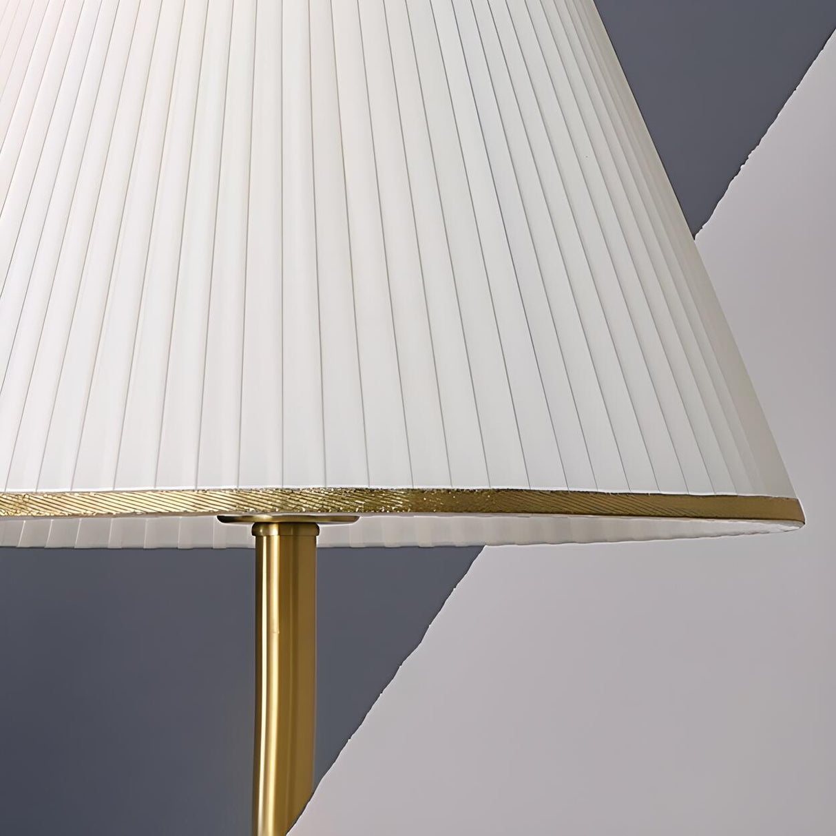 Contemporary Fabric Shade Crystal Base Table Lamp Image - 12