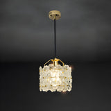 Contemporary Flower Crystal Orchid Blossom Pendant Light Image - 5