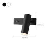 Contemporary Geometric Acrylic Bedside Reading Wall Light #size