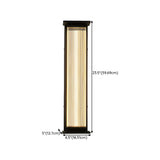 Contemporary Geometric Metal Black Exterior Wall Sconce Image - 33