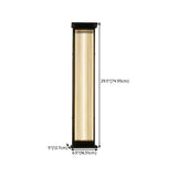 Contemporary Geometric Metal Black Exterior Wall Sconce Image - 34