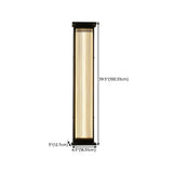 Contemporary Geometric Metal Black Exterior Wall Sconce Image - 35