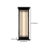 Contemporary Geometric Metal Black Exterior Wall Sconce Image - 36