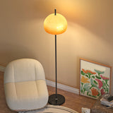 Contemporary Glass Dome Metal Bedside Floor Lamp Image - 10