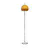 Contemporary Glass Dome Metal Bedside Floor Lamp Image - 2