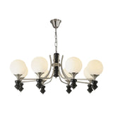 Contemporary Globe Metal Living Room Black Chandelier Image - 9