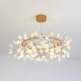 Contemporary Gold Branch Circular Ceiling Chandelier Image - 4