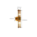 Contemporary Gold Cylinder Metal Vanity Light Image - 12