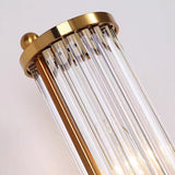 Contemporary Gold Cylinder Metal Vanity Light Image - 8