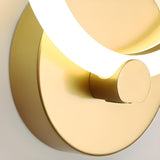 Contemporary Gold LED Ring Metal Wall Sconces Image - 17