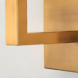 Contemporary Gold Rectangular Fabric Wall Sconce Image - 20