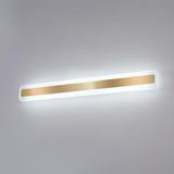 Contemporary Gold Rectangular Metal Vanity Light Image - 13