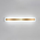 Contemporary Gold Rectangular Metal Vanity Light Image - 16