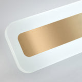 Contemporary Gold Rectangular Metal Vanity Light Image - 18