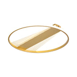 Contemporary Gold Ring LED Flush Mount Ceiling Light Image - 3