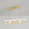 Contemporary Gold Ring Metal LED Dining Room Pendant Light Image - 23