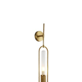 Contemporary Gold Vertical Tube LED Wall Sconce Image - 10