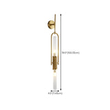 Contemporary Gold Vertical Tube LED Wall Sconce Image - 14