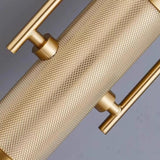 Contemporary Gold Vertical Tube LED Wall Sconce Image - 9