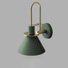 Contemporary Green Cone Brass Vanity Wall Light Image - 11