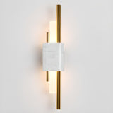 Contemporary Green Geometric Bedside Wall Light Image - 11