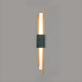 Contemporary Green Geometric Bedside Wall Light Image - 8