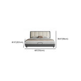 Contemporary Grey Untufted King Storage Platform Bed Image - 17