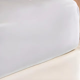 Contemporary Headboard Upholstered White Queen Panel Bed Image - 6