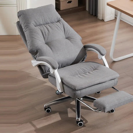 Contemporary High-Back Fabric Recline Office Chair Image - 1