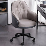 Contemporary Houndstooth Office Chair with Wheels Image - 50