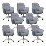 Contemporary Houndstooth Office Chair with Wheels Image - 69