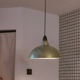 Contemporary Industrial Aluminum Dome Pendant Light Image - 1