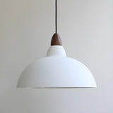 Contemporary Industrial Aluminum Dome Pendant Light Image - 3