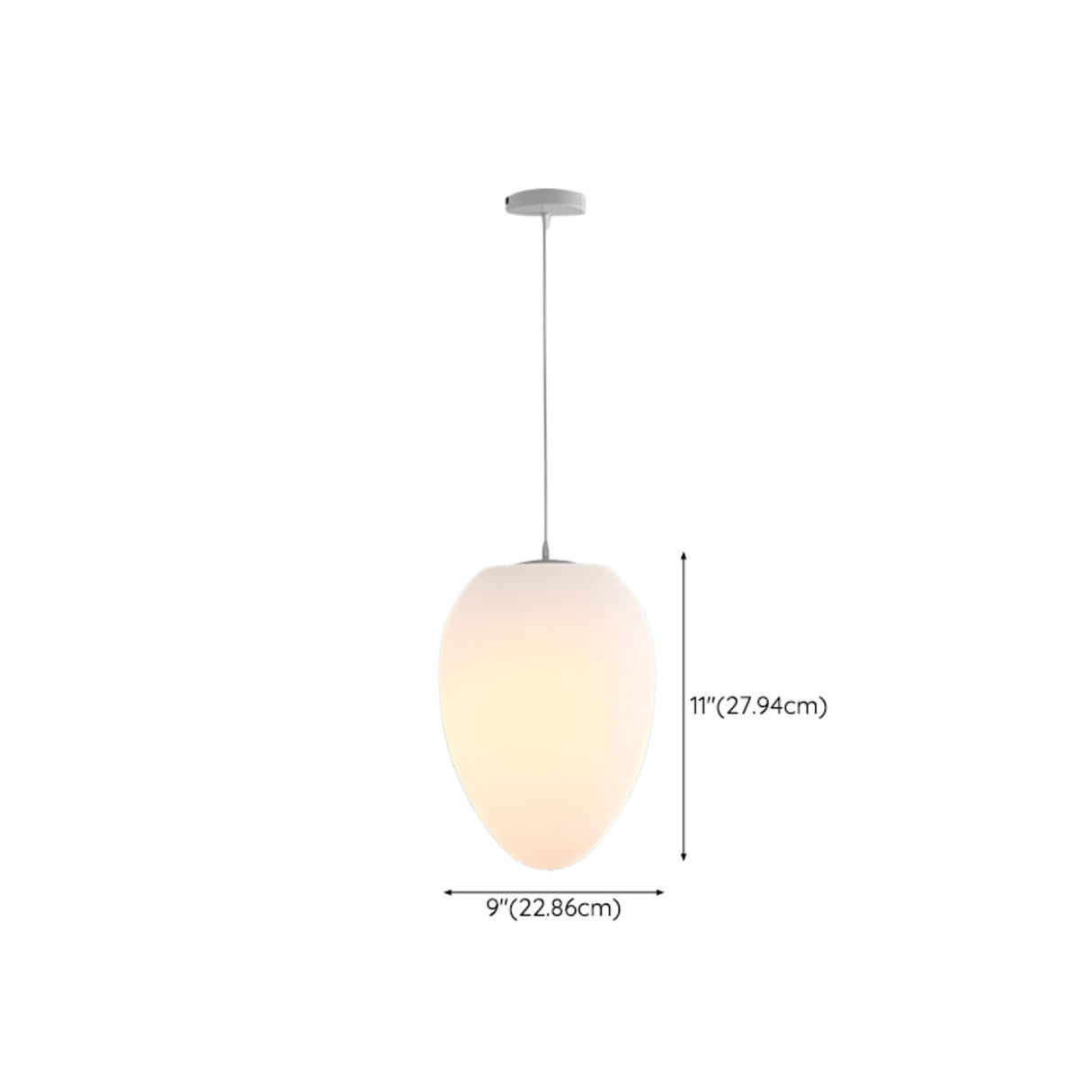 Contemporary Irregular White Resin Pendant Light Image - 16