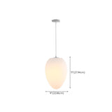 Contemporary Irregular White Resin Pendant Light Image - 16