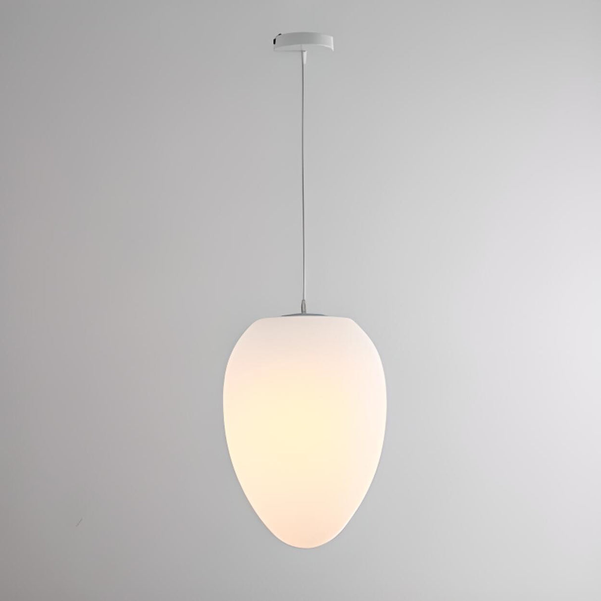 Contemporary Irregular White Resin Pendant Light Image - 5