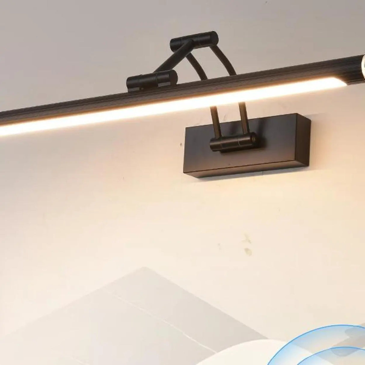 Contemporary LED Adjustable Linear Metal Vanity Light Image - 10