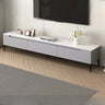 Contemporary Light Gray Stone TV Stand with Drawers Image - 2