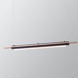 Contemporary Linear Adjustable Island Pendant Light Image - 6