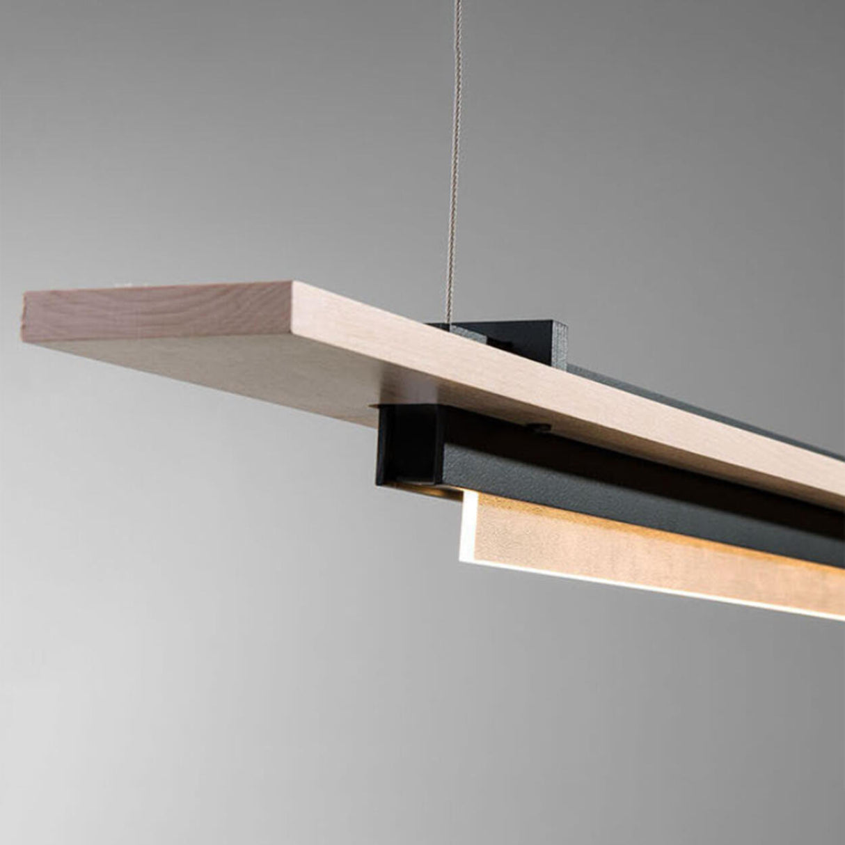 Contemporary Linear Adjustable Island Pendant Light Image - 7