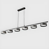 Modern 5-Light Linear Dining Island Pendant Light Image - 8