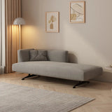 Contemporary Living Room Gray Fabric Left-Arm Chaise Image - 1