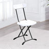 Contemporary Metal Frame Armless Gray Office Chair Image - 19