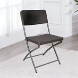 Contemporary Metal Frame Armless Gray Office Chair Image - 3