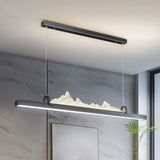 Contemporary Mountain Design Island Pendant Light Image - 1