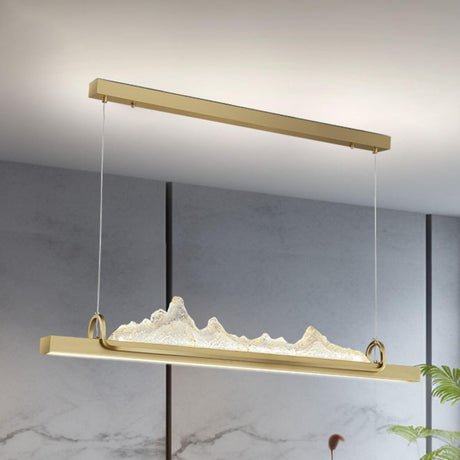 Contemporary Mountain Design Island Pendant Light Image - 2