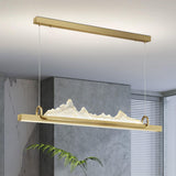 Contemporary Mountain Design Island Pendant Light Image - 3