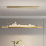 Contemporary Mountain Design Island Pendant Light Image - 6