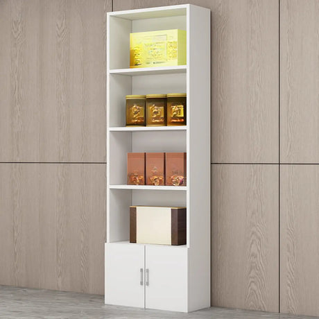 Contemporary Open Walnut Standard Storage Wine Cabinet Image - 2